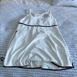 Old Navy White tennis dress with Black Accents